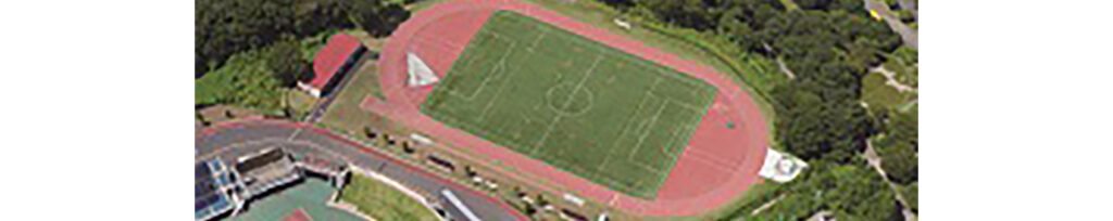相模原ギオンフィールドの上空写真