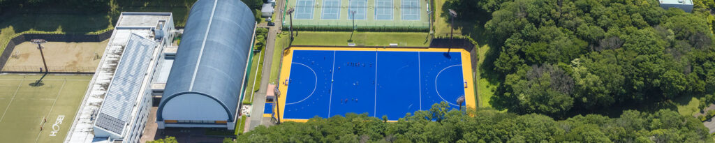 法政大学多摩キャンパスホッケー場上空写真